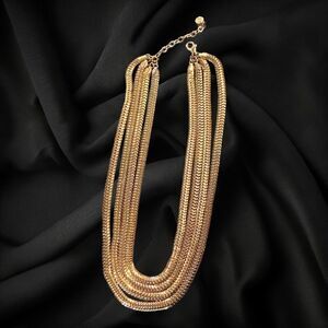 R. J. Graziano CN Four Strand Necklace Gold